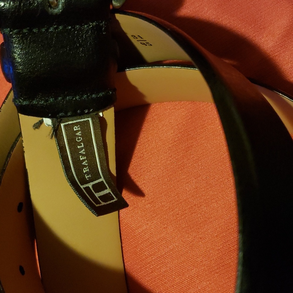 Trafalgar black  belt  for men,sizes 34/85